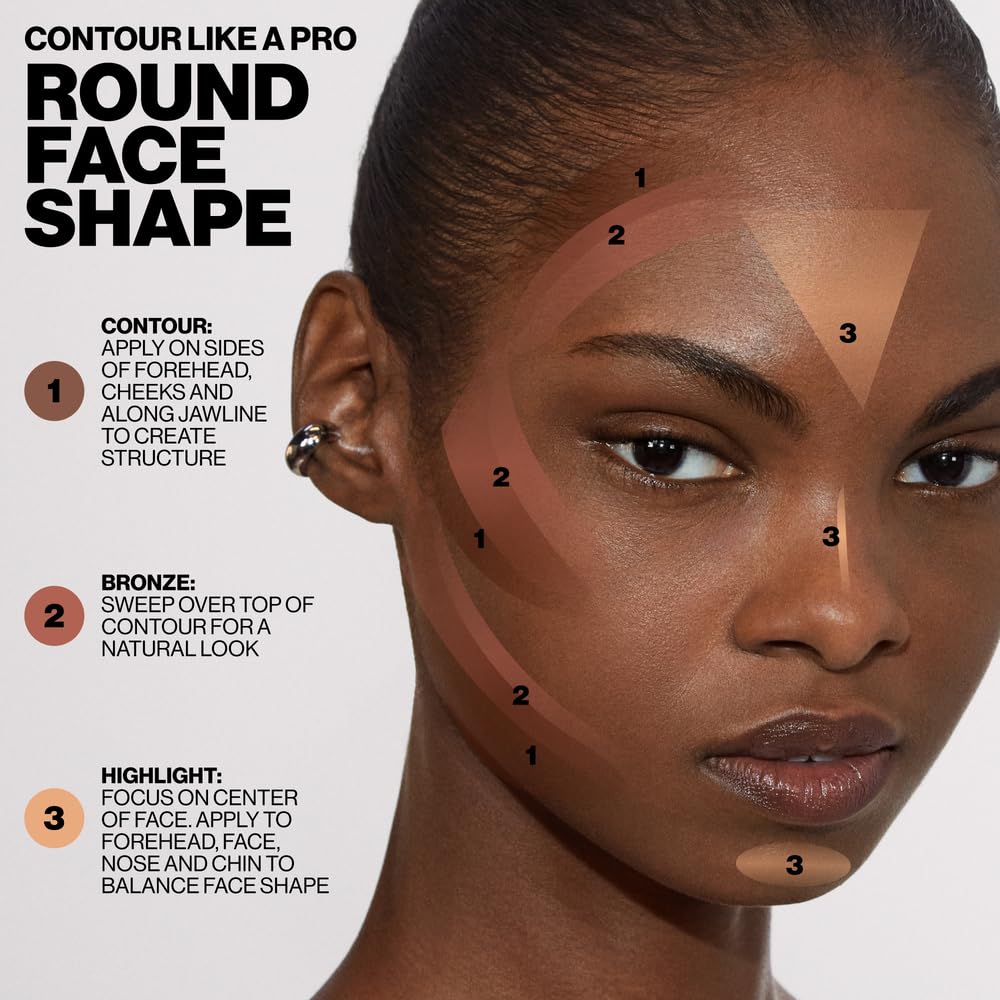 Smashbox Step-By-Step Contour Palette | Sculpt + Glow All-In-One Contour Kit with Blendable + Buildable Formulas