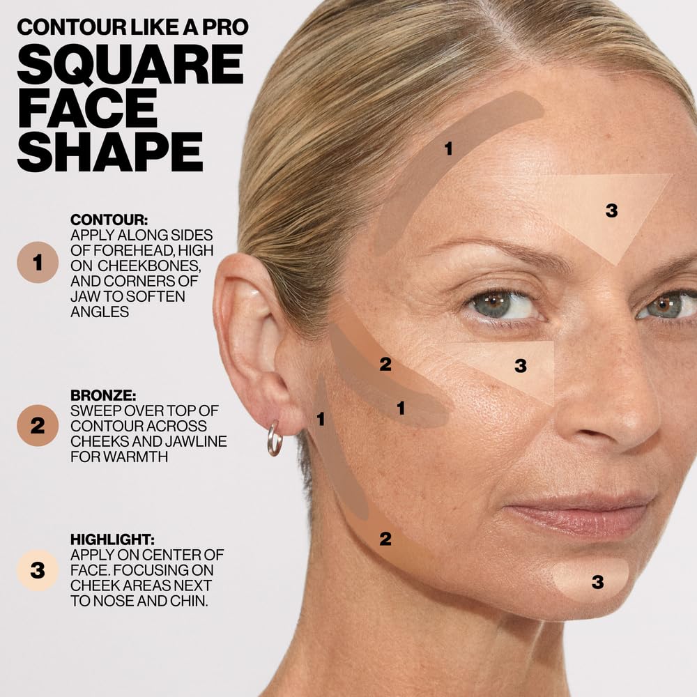 Smashbox Step-By-Step Contour Palette | Sculpt + Glow All-In-One Contour Kit with Blendable + Buildable Formulas