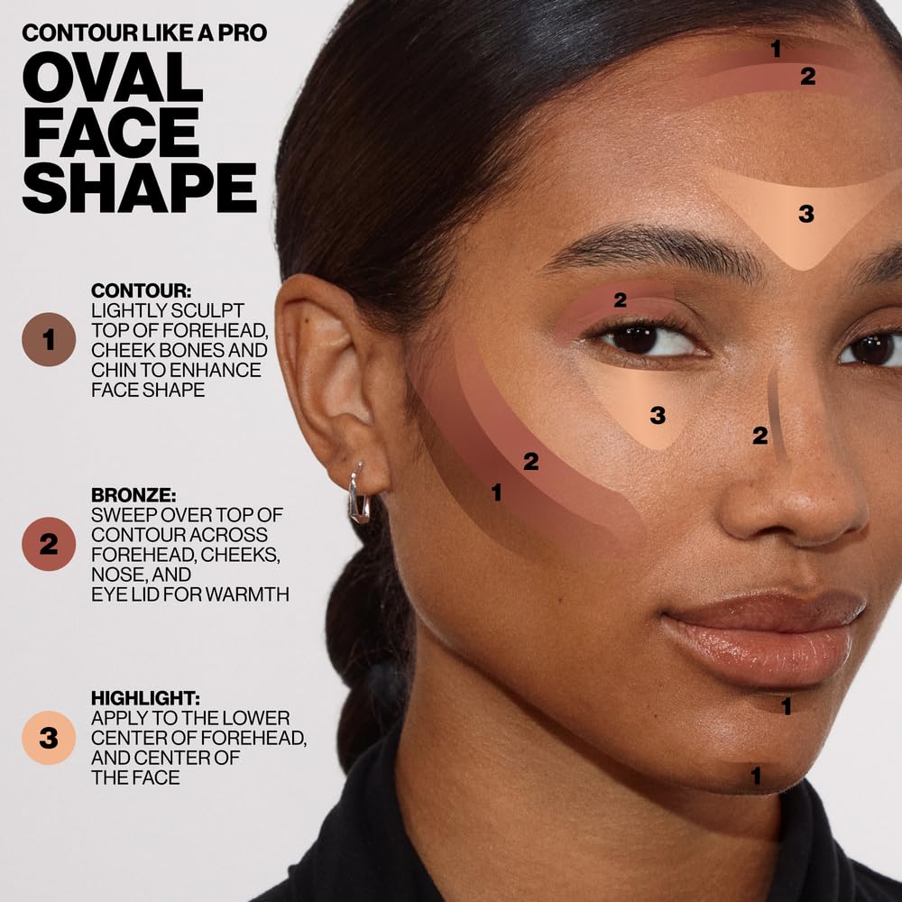 Smashbox Step-By-Step Contour Palette | Sculpt + Glow All-In-One Contour Kit with Blendable + Buildable Formulas