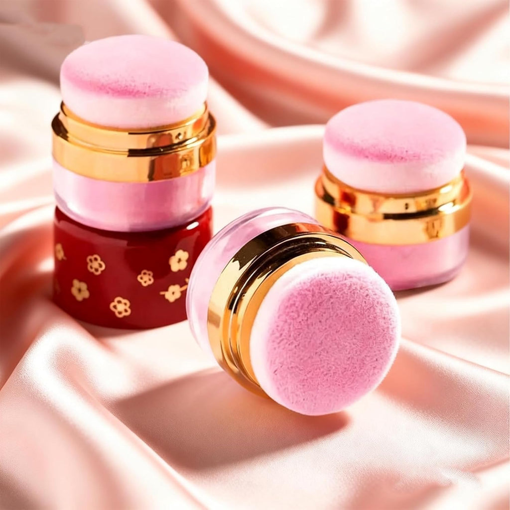 Lazy Blush, 3Pcs Makeup Set Kit, Soft & Fluffy Loose Powder Blush Puff for a Rosy Glow – Mineral Face Makeup for Smooth, Radiant Cheeks and Flawless Application