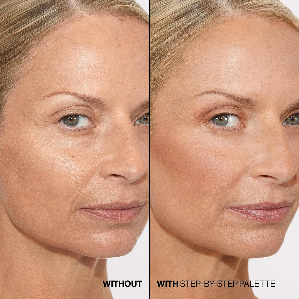 Smashbox Step-By-Step Contour Palette | Sculpt + Glow All-In-One Contour Kit with Blendable + Buildable Formulas