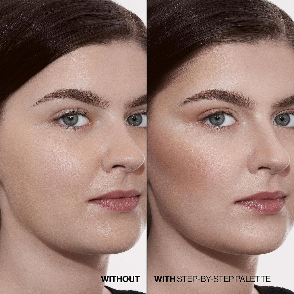 Smashbox Step-By-Step Contour Palette | Sculpt + Glow All-In-One Contour Kit with Blendable + Buildable Formulas